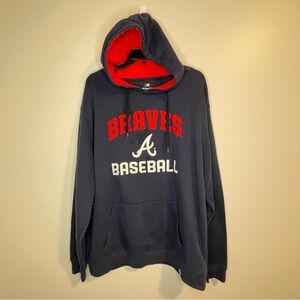Fanatics Navy Blue Atlanta Braves Hoodie